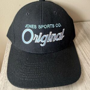 Jones Sports Co. Original Embroidered Black Baseball Cap